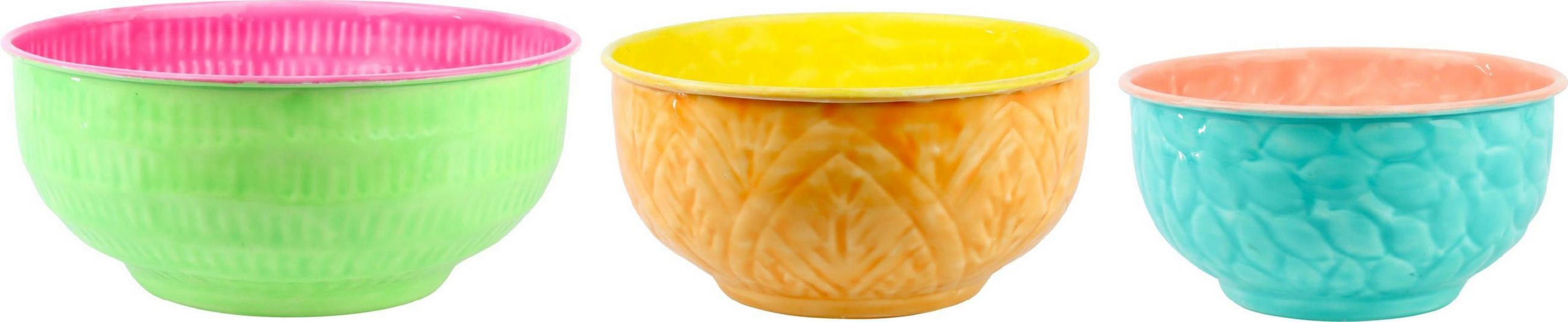 SCHALEN Portofino Eisen 3-tlg. - Goldfarben, Metall (12.5cm) - FURNARO
