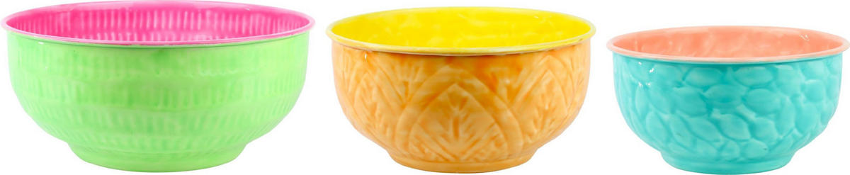 SCHALEN Portofino Eisen 3-tlg. - Goldfarben, Metall (12.5cm) - FURNARO