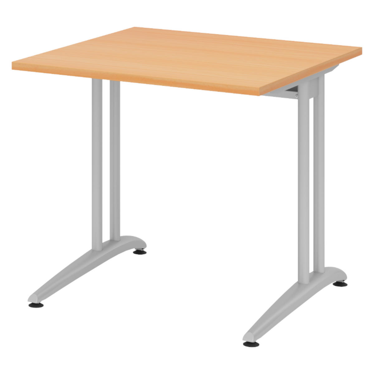 SCHREIBTISCH Serie-B 80/80/72 cm in Buchefarben - Buchefarben, Holzwerkstoff (80/80/72cm) - bümö