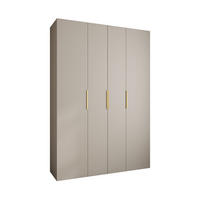 DREHTÜRENSCHRANK 245,5/170/40 4-türig - Kaschmir/Goldfarben, Holz/Metall (170/245.5/40cm) - Abiks Möbel