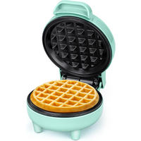 WAFFELEISEN Grün, 10 cm Backfläche - Grün, Metall (10.5/18.3/14.6cm) - YASHE