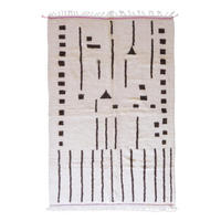 BERBERTEPPICH aus reiner Wolle 194x 295 cm - Beige, Naturmaterialien (194/295cm) - AFK Living