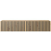 TV-HÄNGEBOARD Telire Eiche / Schwarz 138,6 cm - Schwarz/Eiche Artisan, Holzwerkstoff (138.6/30/31.6cm) - Selsey