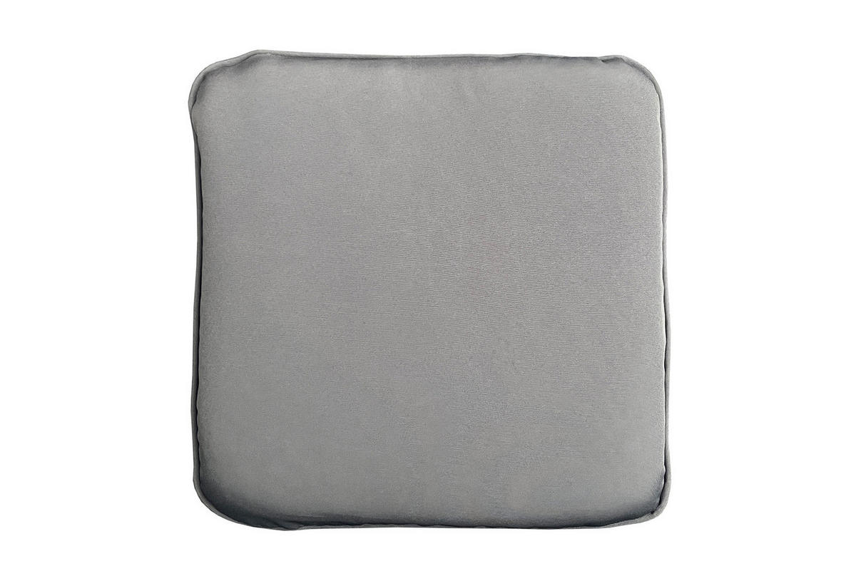 OUTDOOR SITZKISSEN COMFORT LINE Kunstfaser Anthrazit 40 cm - Anthrazit/Grau, Kunststoff/Textil (40/6/40cm) - riess-ambiente