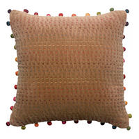 KISSEN camelfarben 45 x 45 cm Vivaraise - Hellbraun, Textil (45/45cm) - Vivaraise