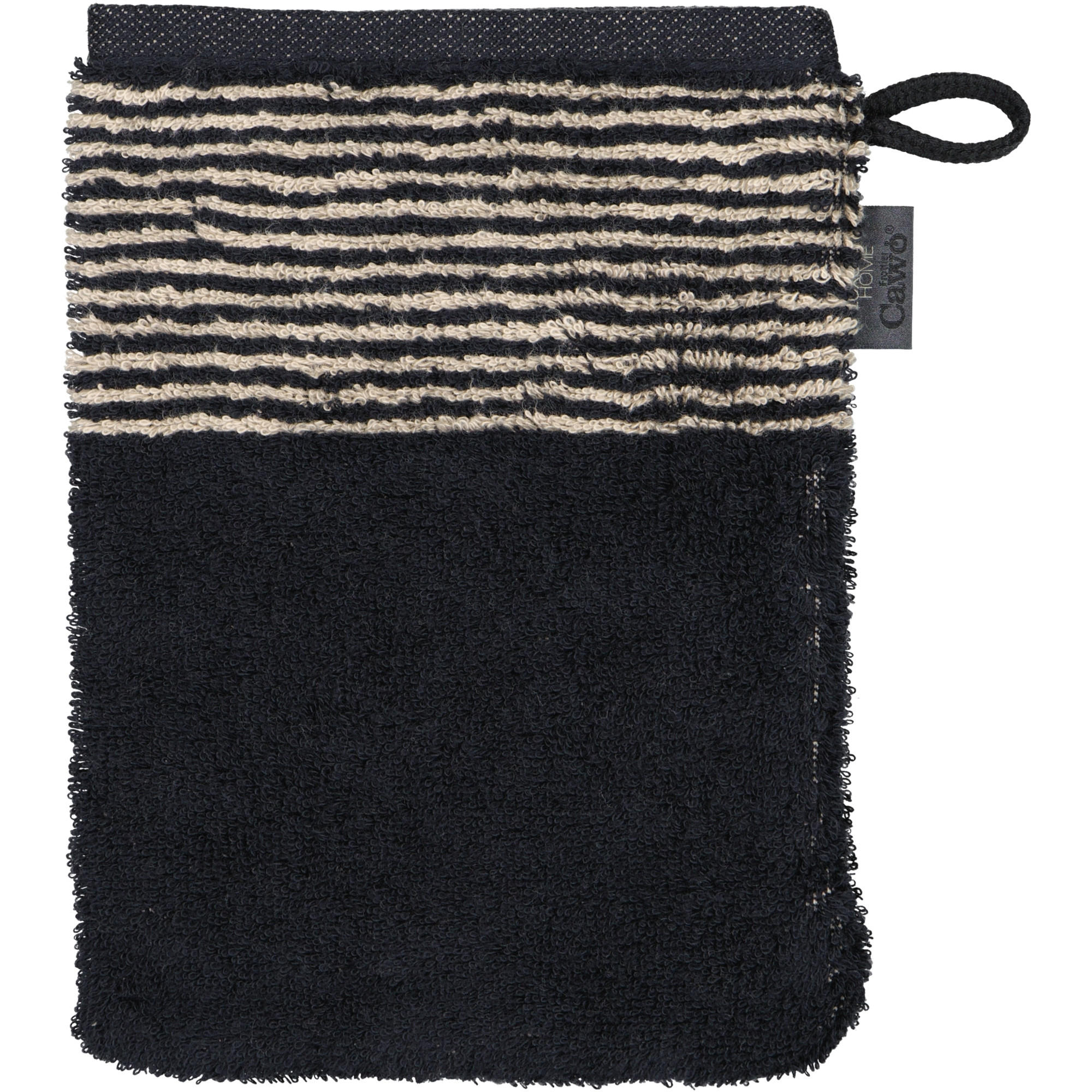 WASCHLAPPEN LUXURY HOME TWO-TONE 590 SCHWARZ - 93 - Schwarz, Textil (16/22cm) - Cawoe