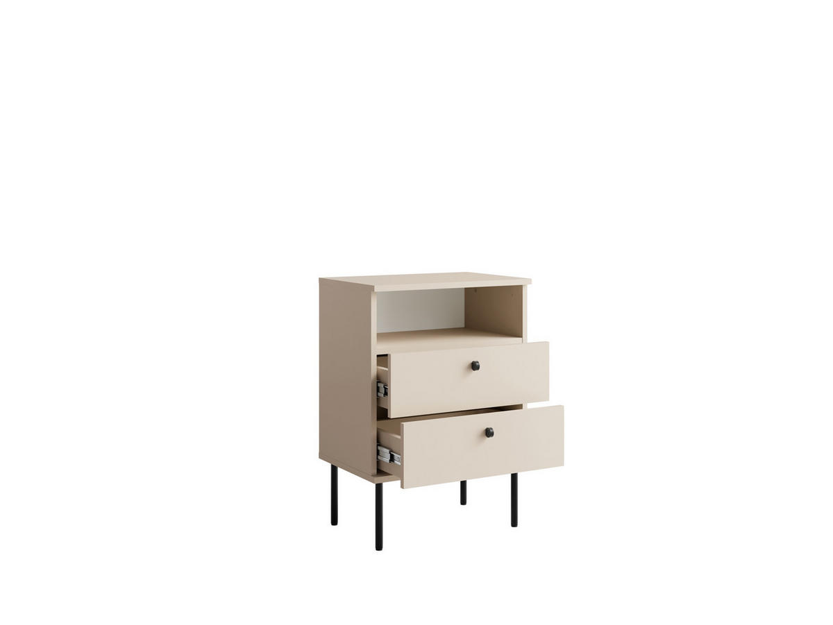 NACHTTISCH Beige 50/69,5/33,9 - Beige, Holzwerkstoff (50/70/34cm) - RAUMHIRSCH FURNITURE