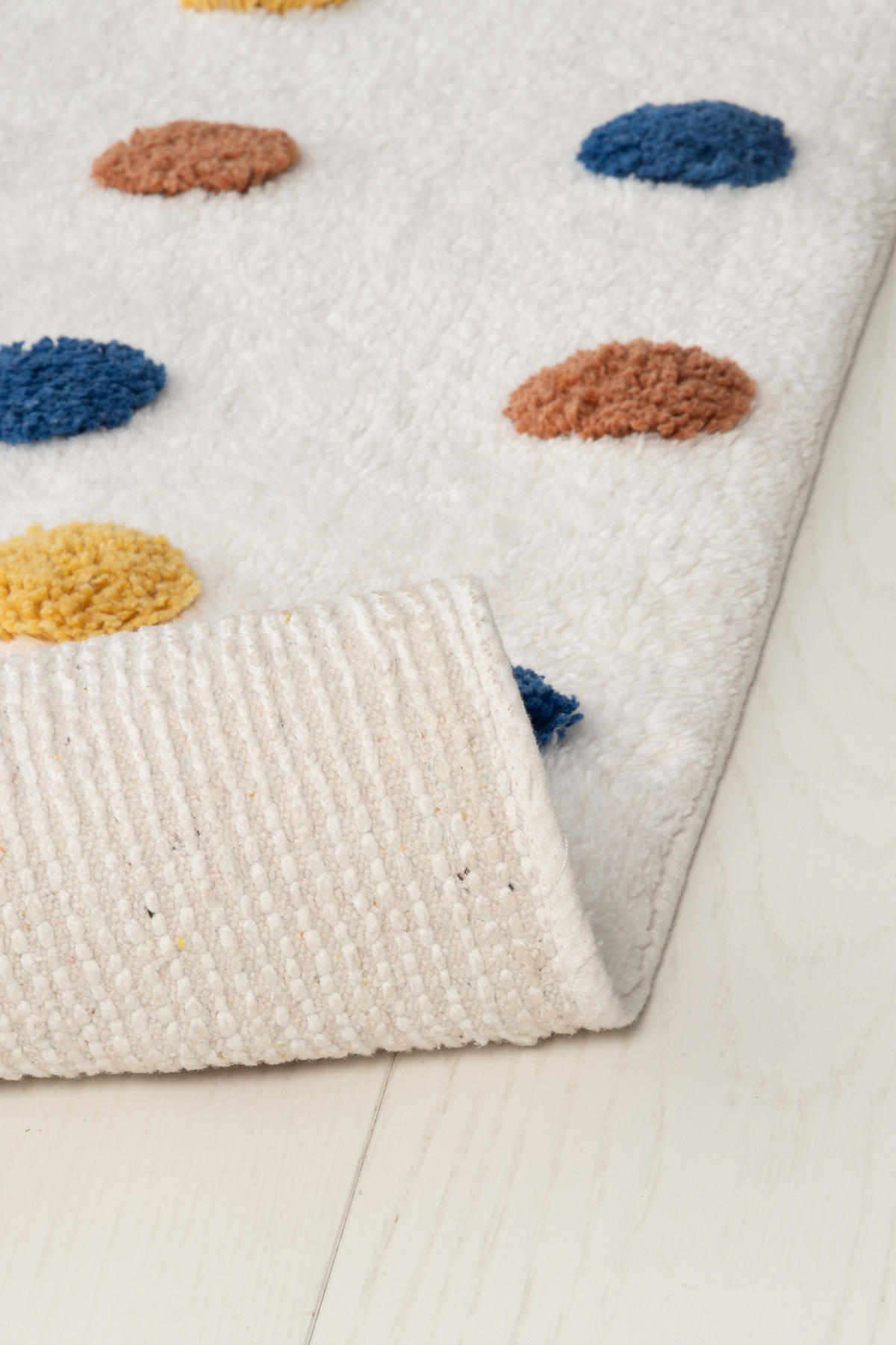 BAUMWOLLTEPPICH Gepunktet 70/120 cm - Multicolor, Naturmaterialien (70/120cm)