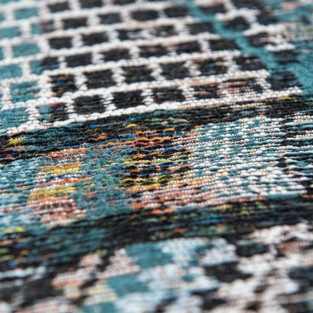 TEPPICH Zemmuri Blue Antiquarian 240/340 cm - Blau, Textil (240/340cm) - Louis De Poortere