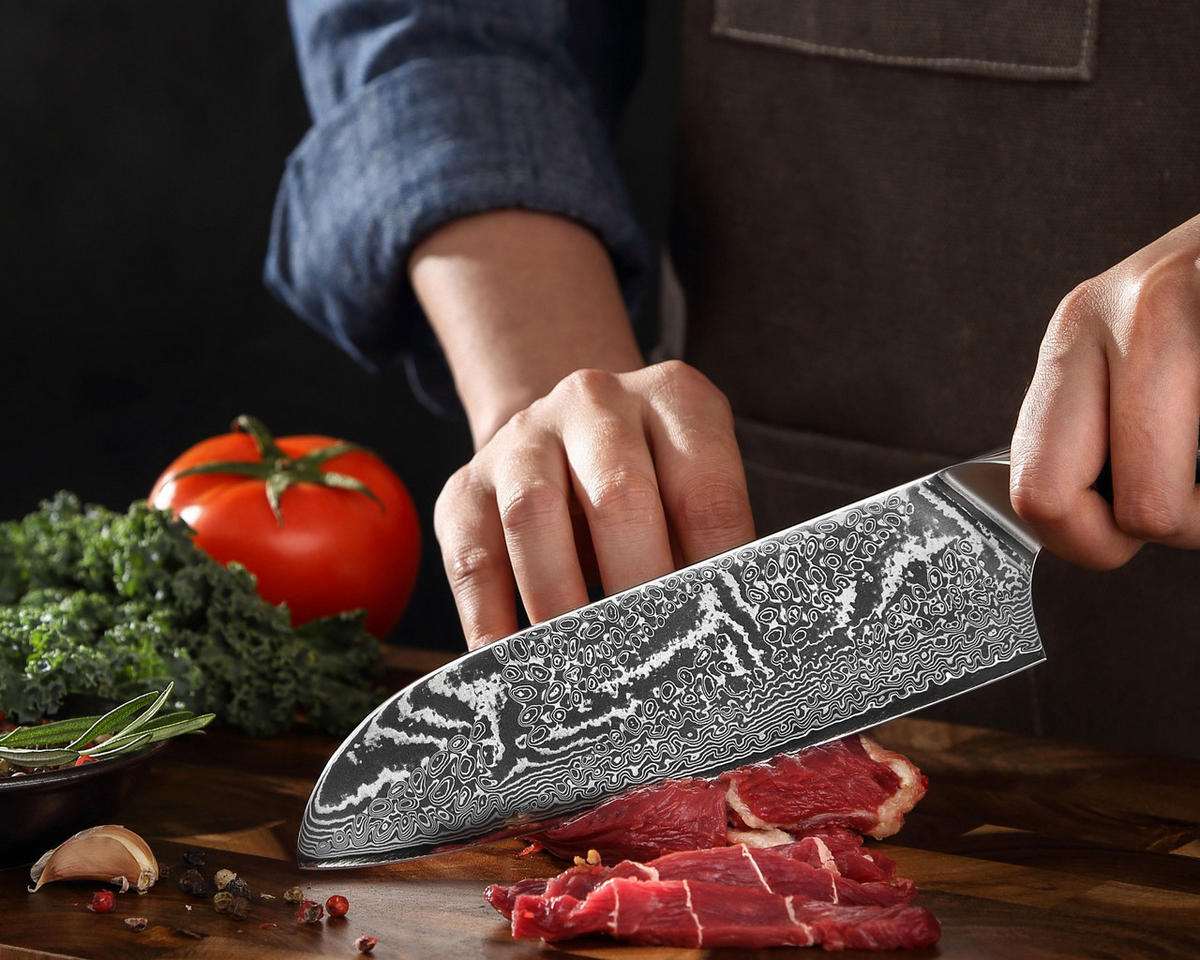 SANTOKUMESSER 18 cm - Schwarz, Metall (30cm) - Wakoli