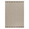 TEPPICH Outdoor Flachgewebe Rauten-Muster Polypropylen Balkon Beige Rechteckig 240x340 - Beige, Textil (240/340cm) - KADIMA DESIGN