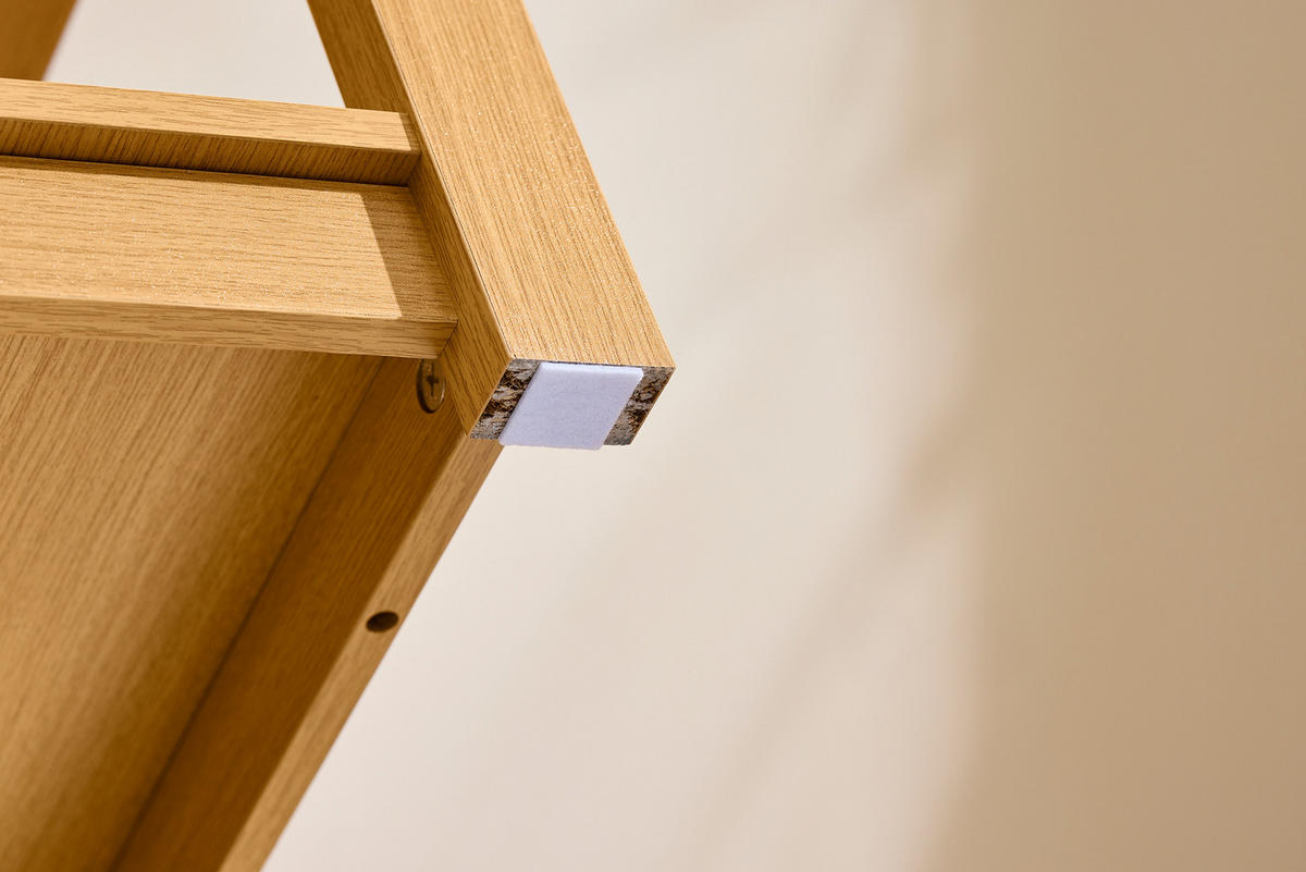NACHTTISCH Natur - Naturfarben, Holzwerkstoff (45/68/30cm) - SoBuy