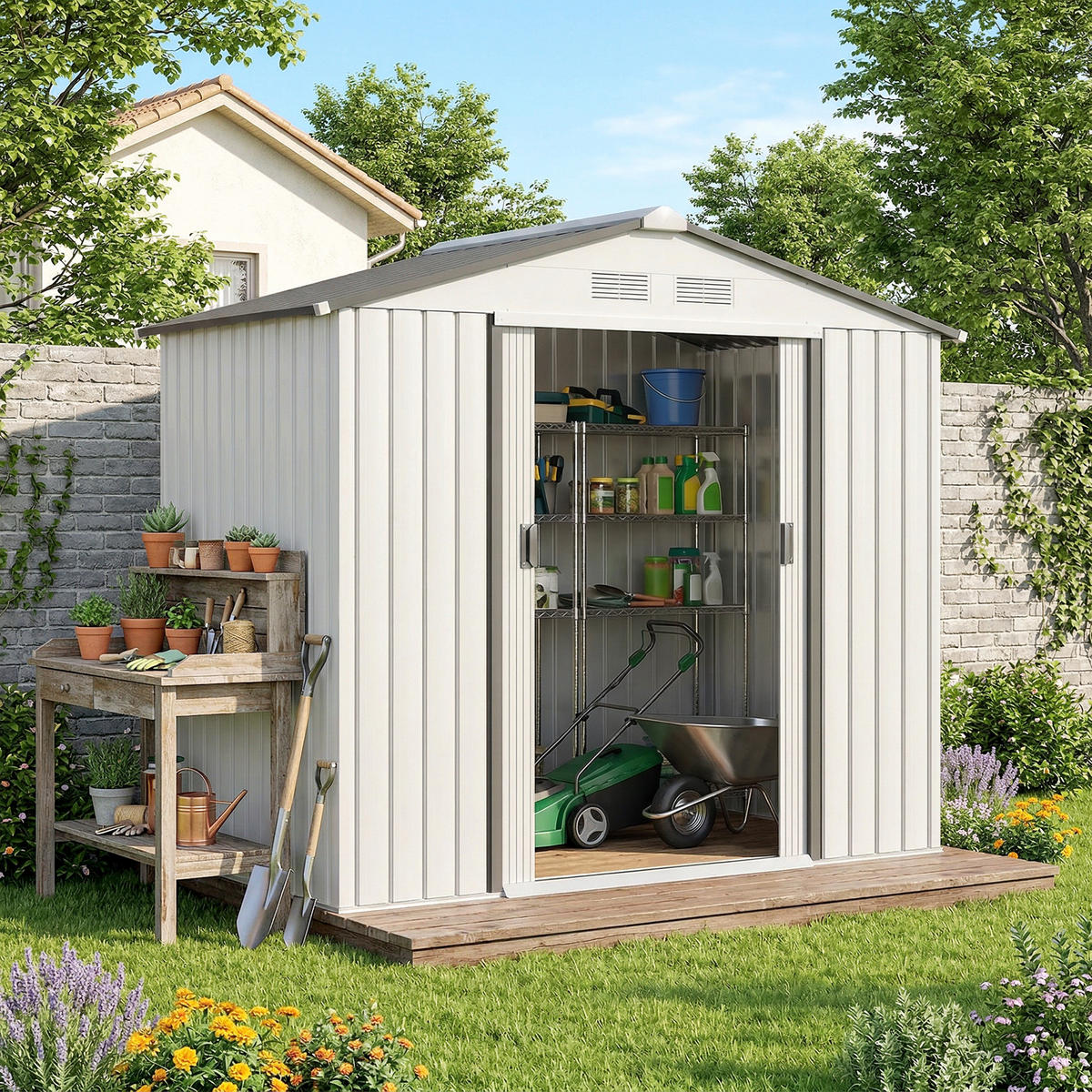 GARTENHAUS Multicolor 1 Stück - Multicolor, Kunststoff/Metall (130/185/213cm) - GiPP