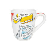 BECHER Love Letter Y in Bunt - 350 ml - Multicolor, Keramik (0.35L) - Blond Amsterdam