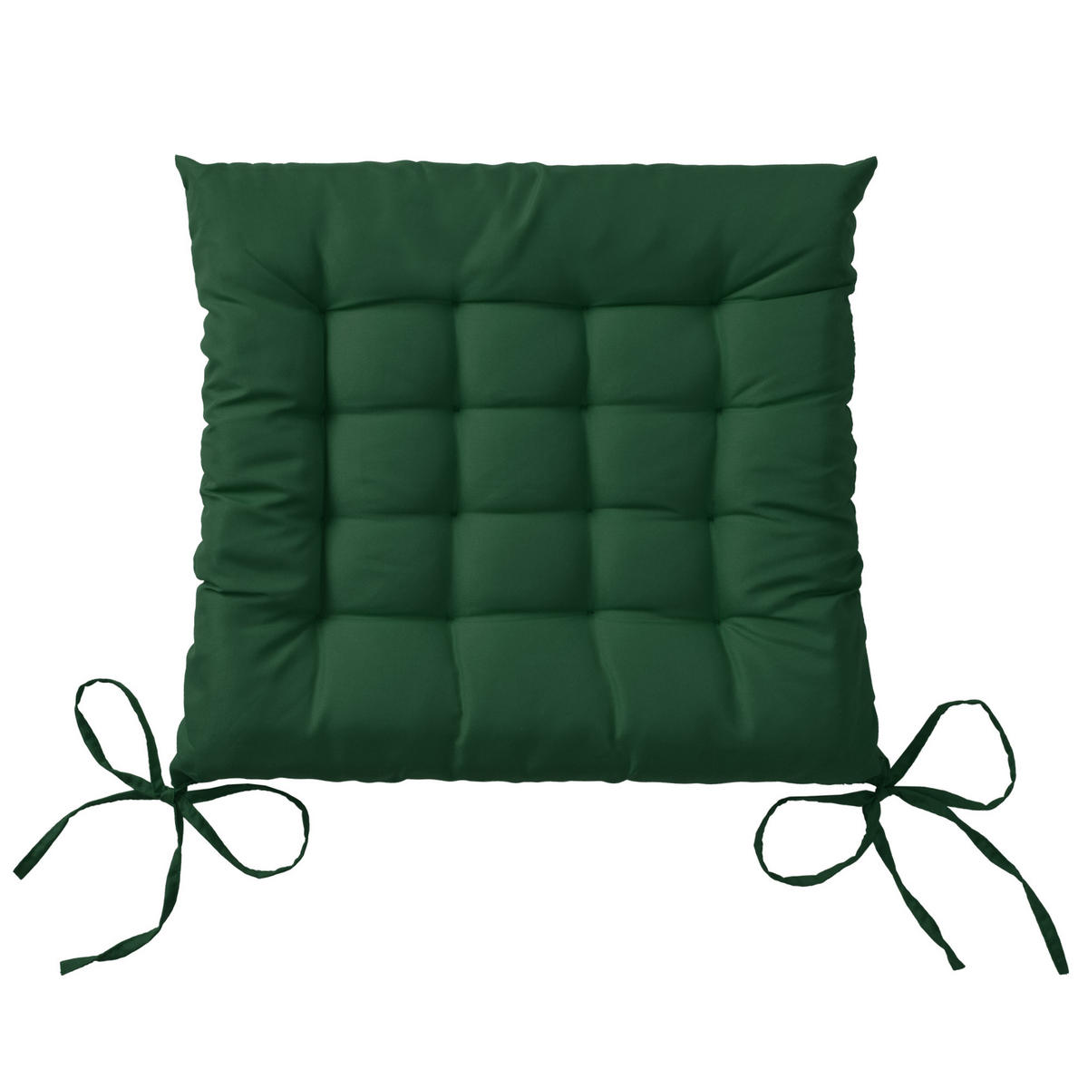 STUHLKISSEN Lea 40/40/5 cm Dunkelgrün 4tlg - Dunkelgrün, Textil (40/40cm) - Beautissu 