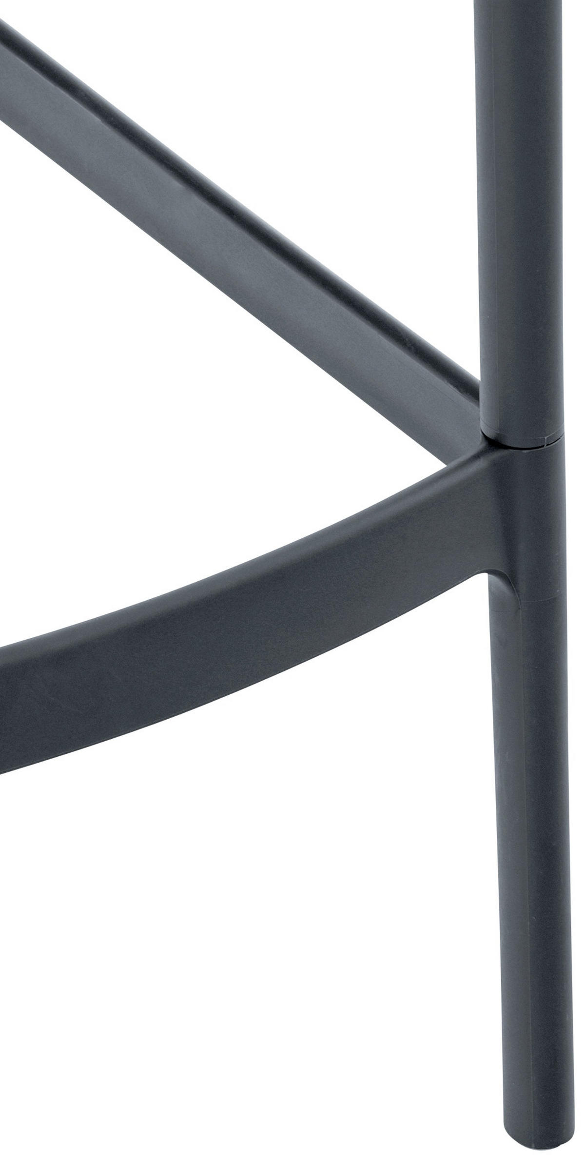 BARHOCKER Kunststoff dunkelgrau - Dunkelgrau/Grau, Kunststoff (45/105/53cm) - CLP