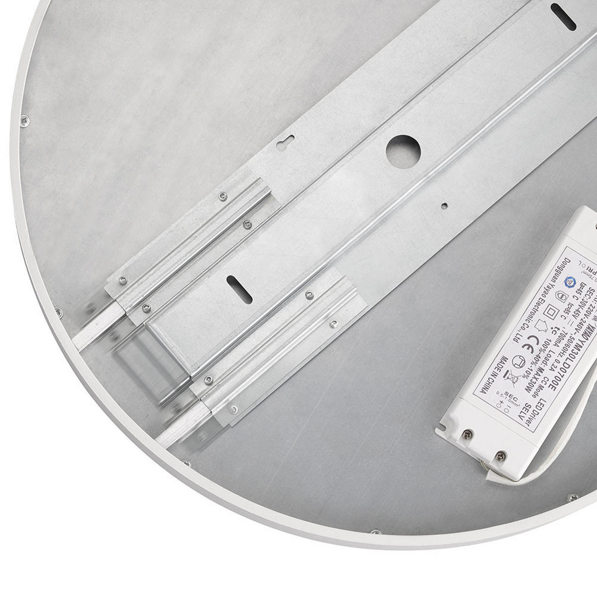 LED DECKENLEUCHTE Metall Weiß Rund - Weiß, Metall (45/45/4.5cm) - Wofi