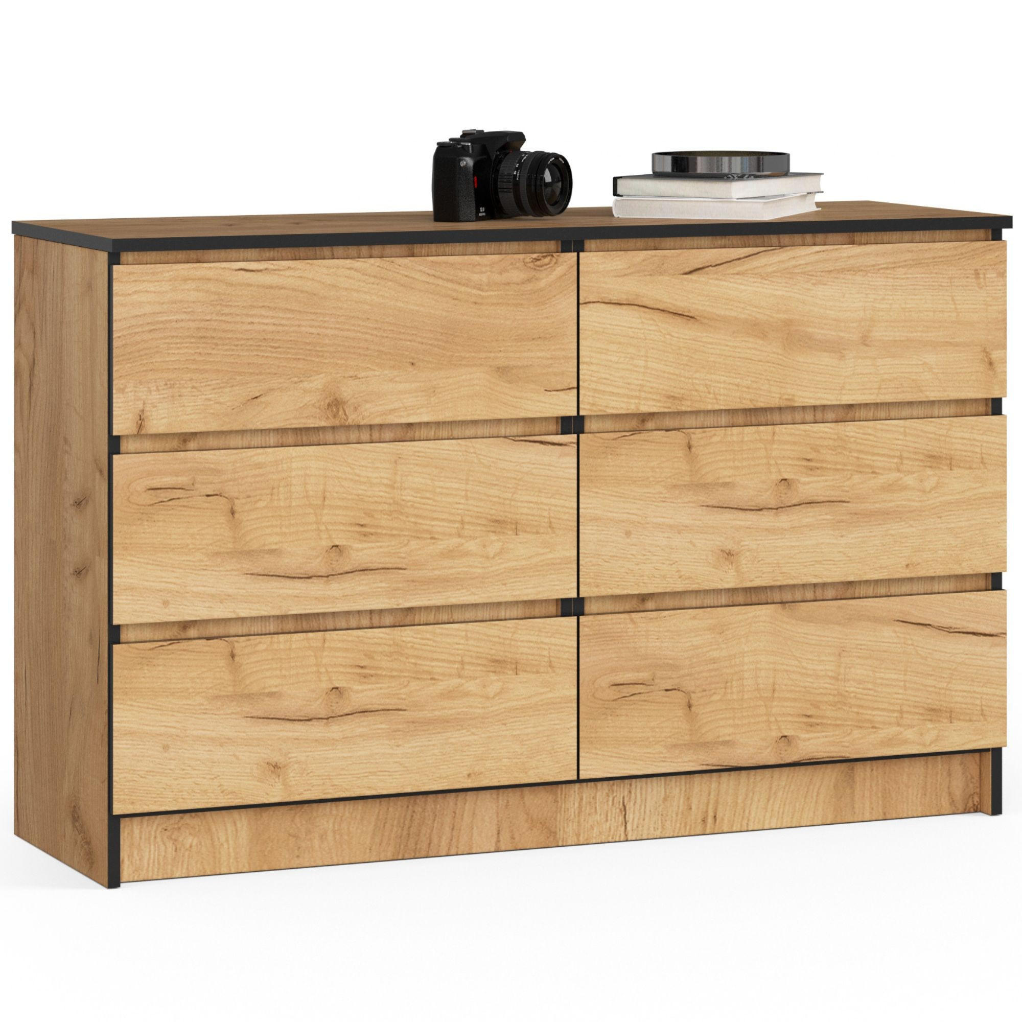 Akord Kommode Eiche 120x77x40 cm