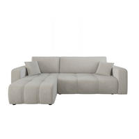 ECKSOFA Dagny Mit Schlaffunktion - Hellgrau, Holzwerkstoff/Textil (248/146cm) - Fun Möbel
