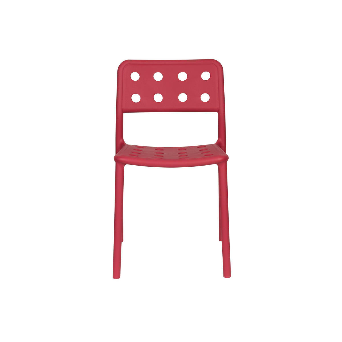 ESSZIMMERSTUHL Serra Rot - 4 er Set - Rot, Kunststoff (45.5/80/53cm) - Housecraft Living