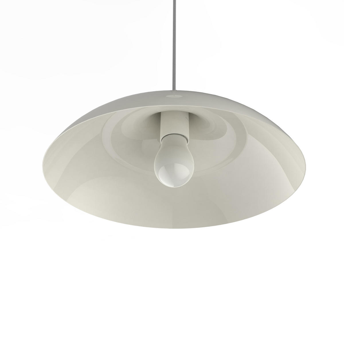 HÄNGELEUCHTE - Weiß Hochglanz, Metall (30/30/13cm) - Lumicom