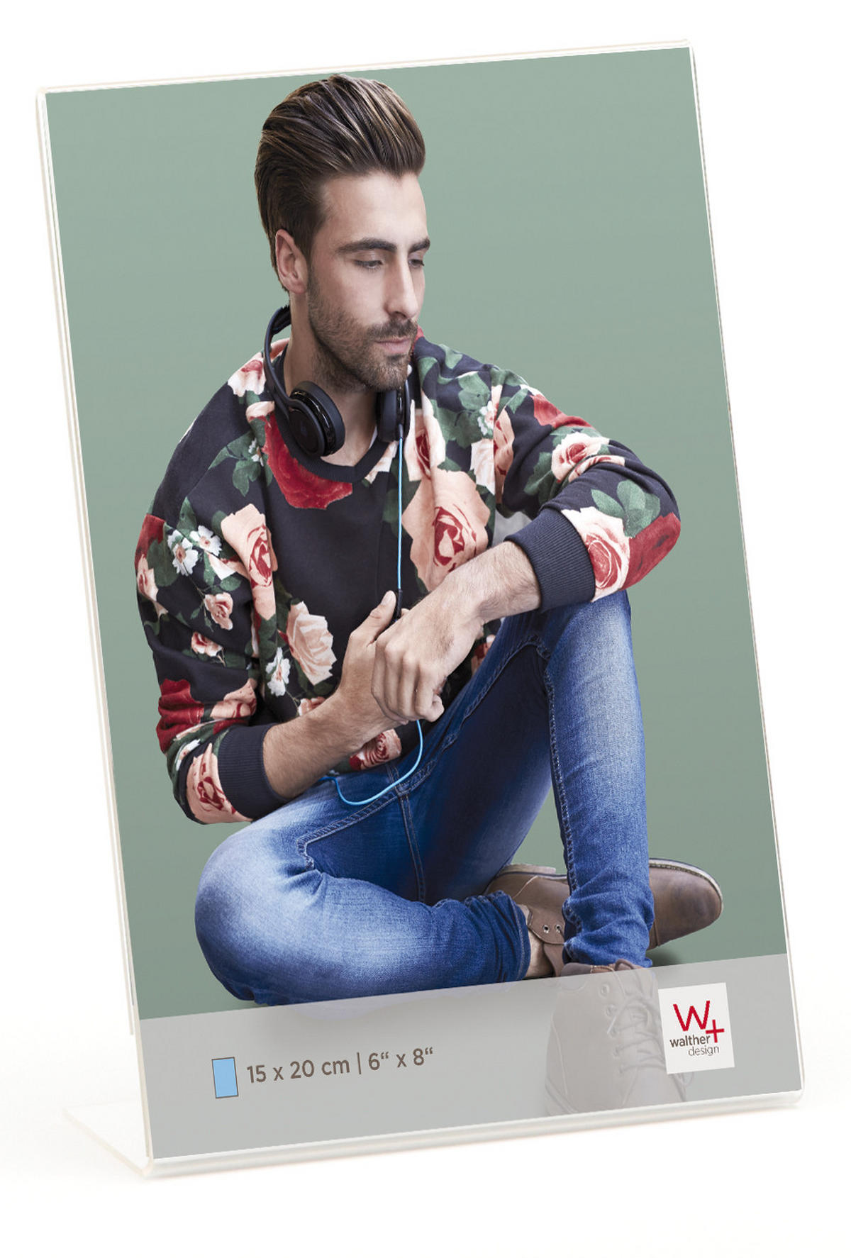 BILDERRAHMEN Kunstglas Rahmen 15X20 cm Hochformat - Transparent, Glas (15/20.3/7.6cm) - walther design
