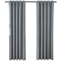 VORHANG 2ER SET BOSTON DARK HxB 245x140 cm Grau - Grau, Textil (140/245cm) - Gardinenbox
