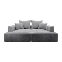 SOFA - 3 Personen - samt - hellgrau Pineta - Hellgrau, Textil (230/67/180cm) - Vente-Unique