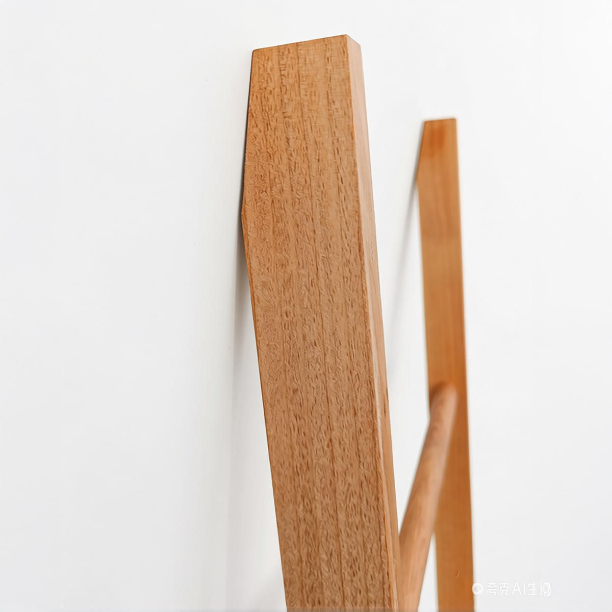 LEITERREGAL Natur 5 Ablagen - Hellbraun, Holz (56/189/33cm) - Relaxdays