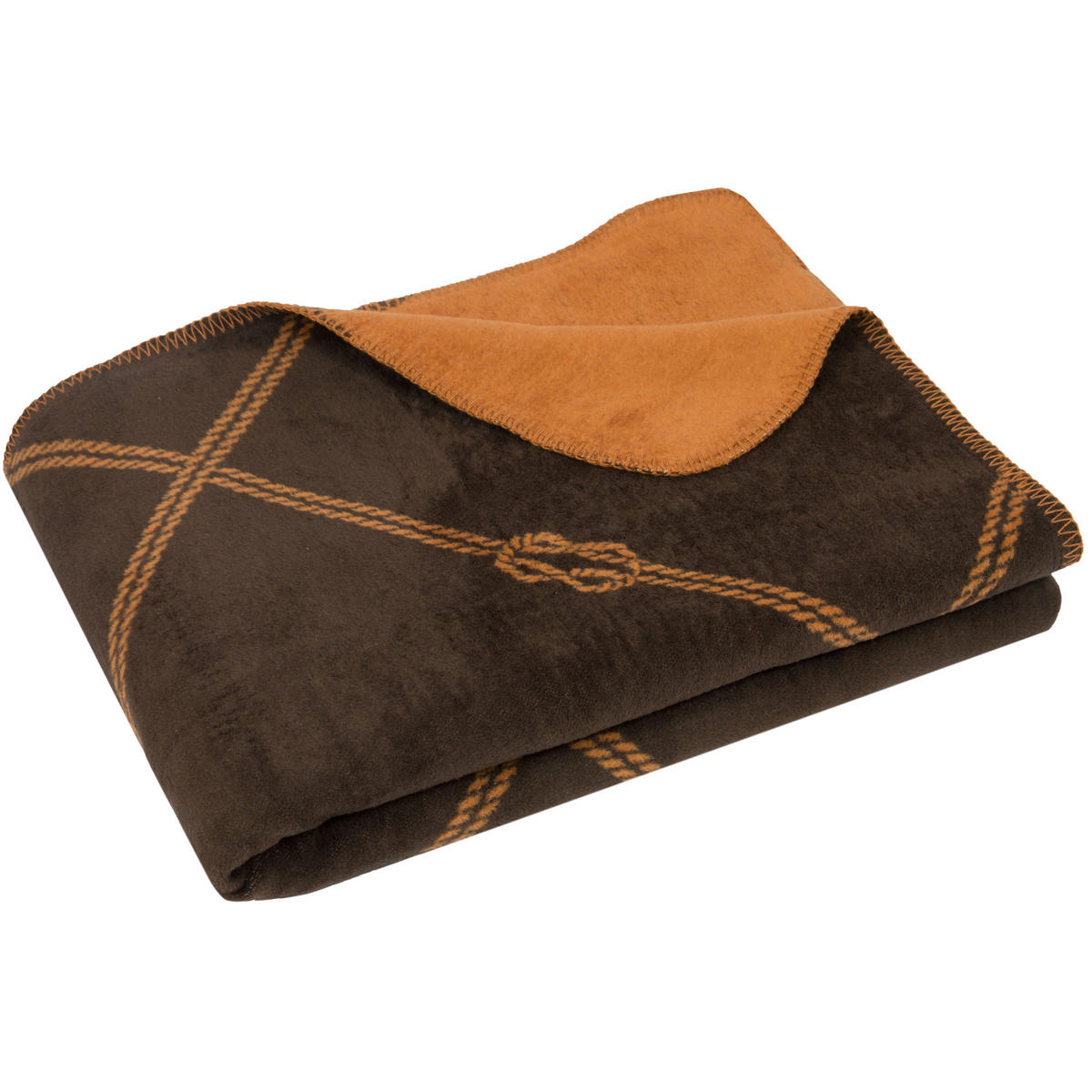 KUSCHELDECKE, 150x200 cm, 60% Baumwolle, 40% Polyacryl, Braun - Braun, Naturmaterialien (150/200cm) - Zollner