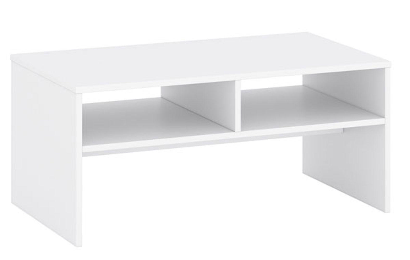 COUCHTISCH Agnes weiß 90 / 51 / 41cm - Weiß, Holz/Holzwerkstoff (51/90/41cm) - Feldmann-Wohnen