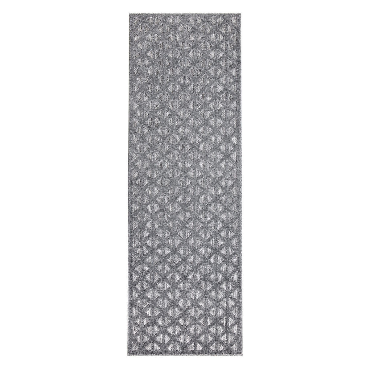 OUTDOOR-TEPPICH Santorini 446 Anthrazit 80x250 cm - Anthrazit, Textil (80/250cm) - carpet city