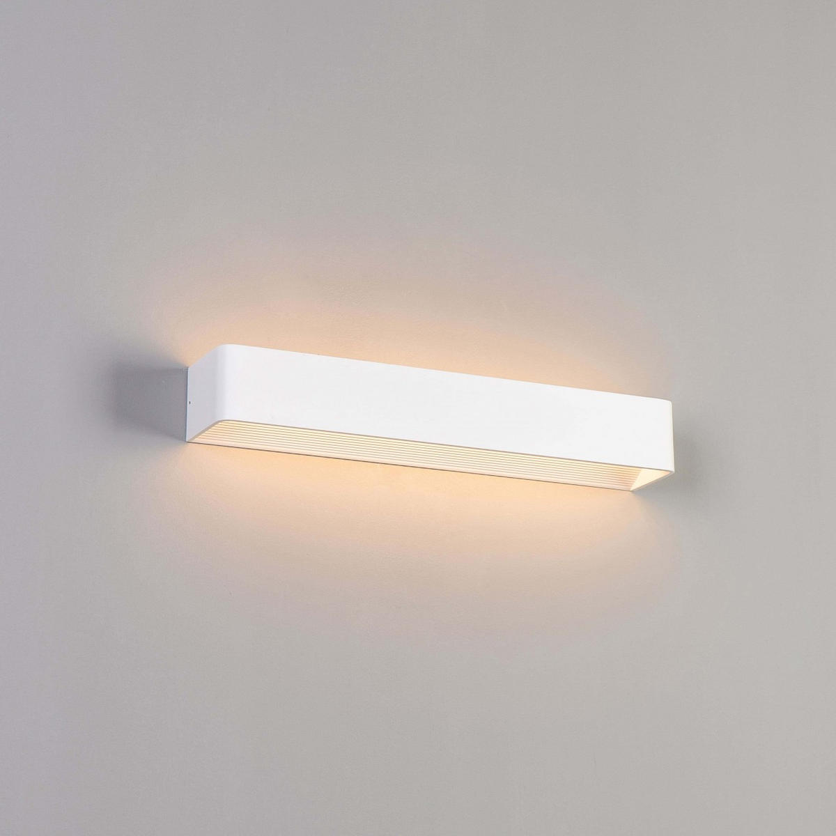 WANDLEUCHTE Quadra, Weiß, 53cm - Weiß, Metall (53/53/8cm) - KOSILUM