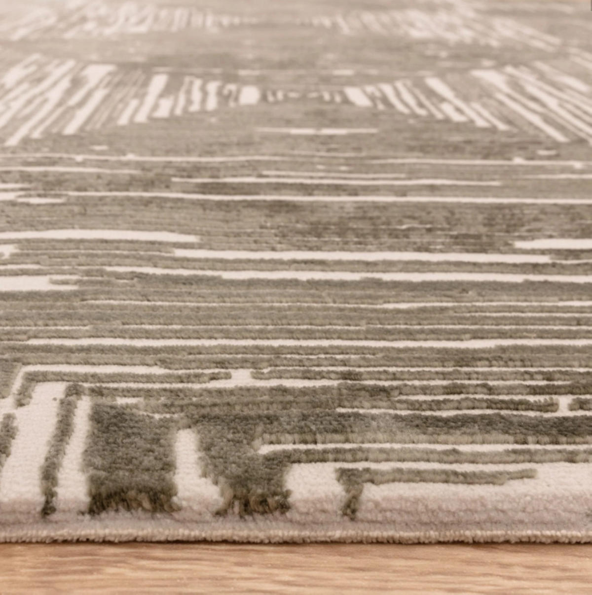 TEPPICH modern Wohn-/Schlafzimmer ZUKA SKETCH Grün 120 x 170 cm - Grün, Textil (120/170cm) - Novatrend