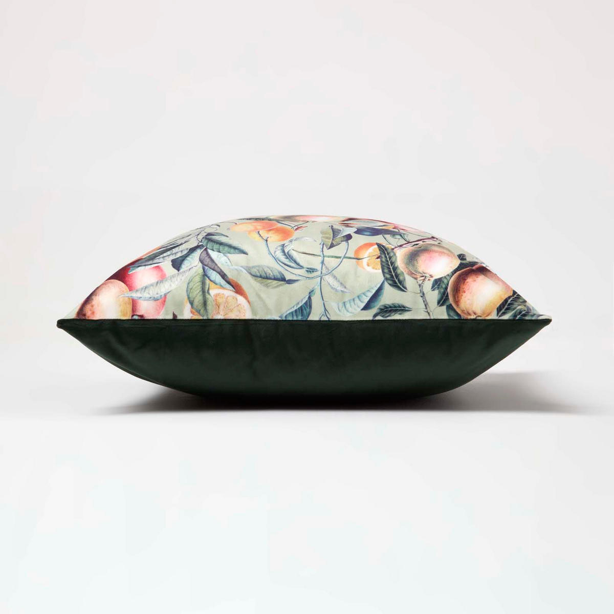 KISSENHÜLLE Samt 46/46 cm – Tropische Früchte - Multicolor, Textil (46/46cm) - Homescapes