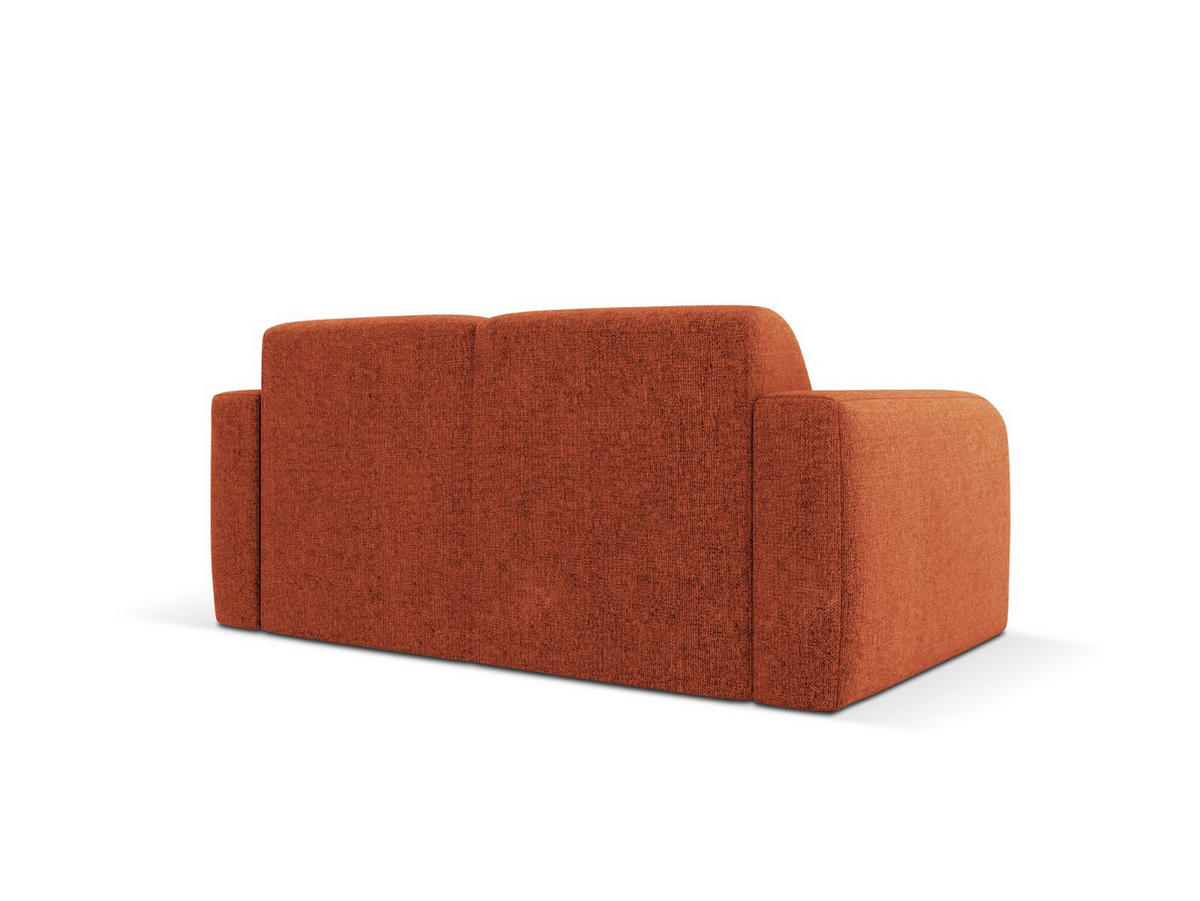 SOFA Molino aus Chenille-Stoff terrakotta 2 Sitzplätze - Terra cotta, Textil (95/72/170cm) - Micadoni