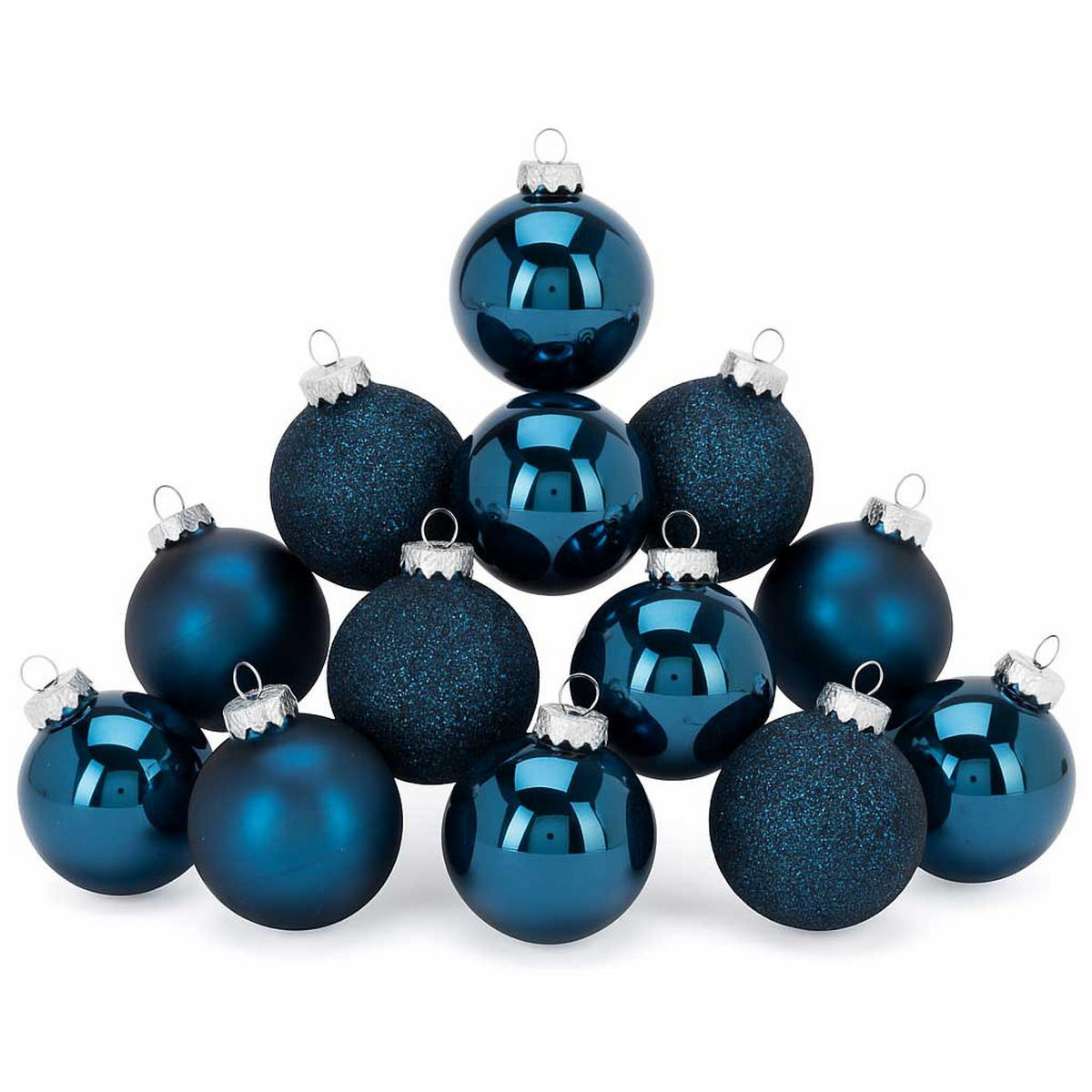 GLASKUGELN Blau Ø 6 cm 20er Set - Blau, Glas (15/27/15cm) - Home Styling Collection