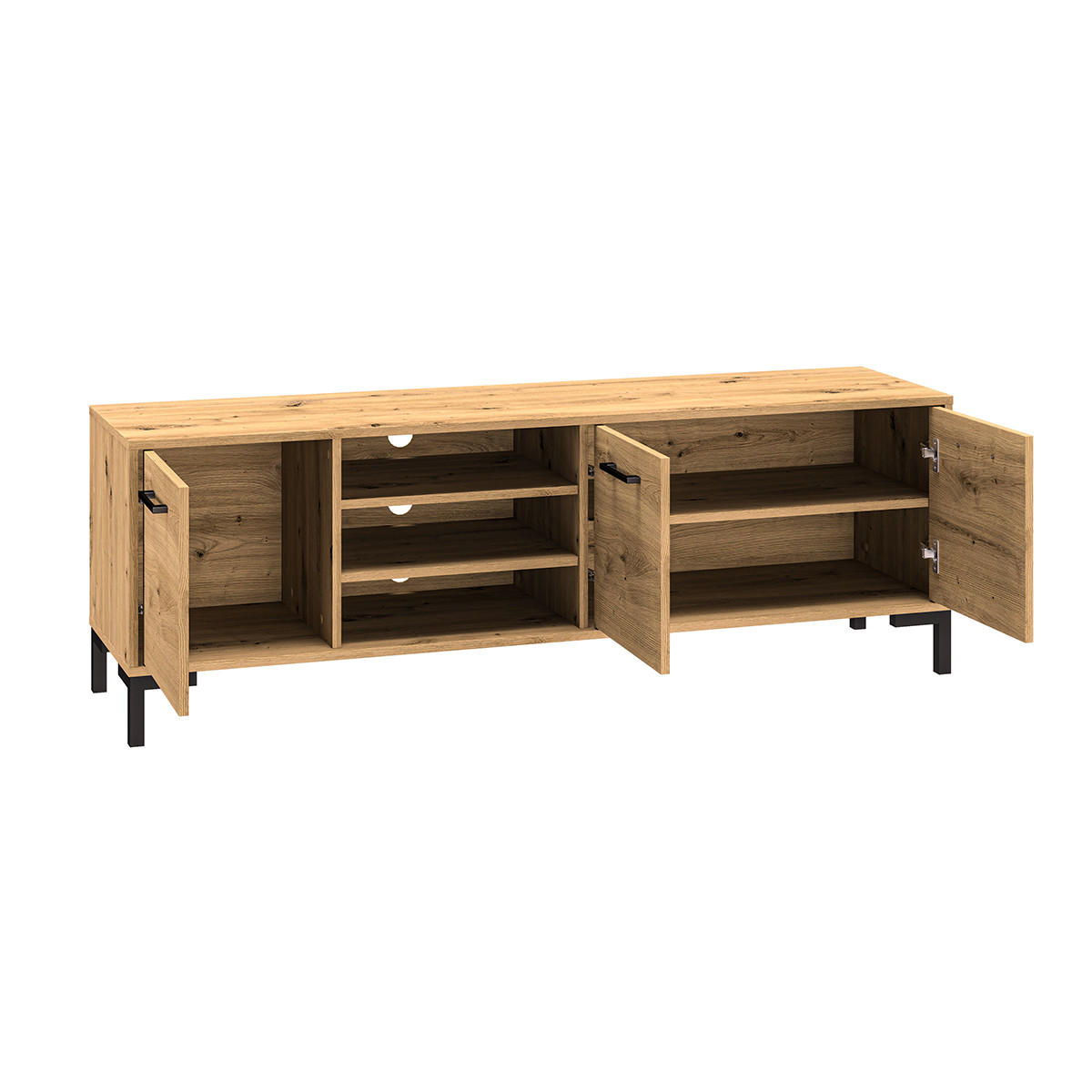 TV-MÖBEL Liora Holz - Braun, Holzwerkstoff (155/52/40cm) - Petits-meubles