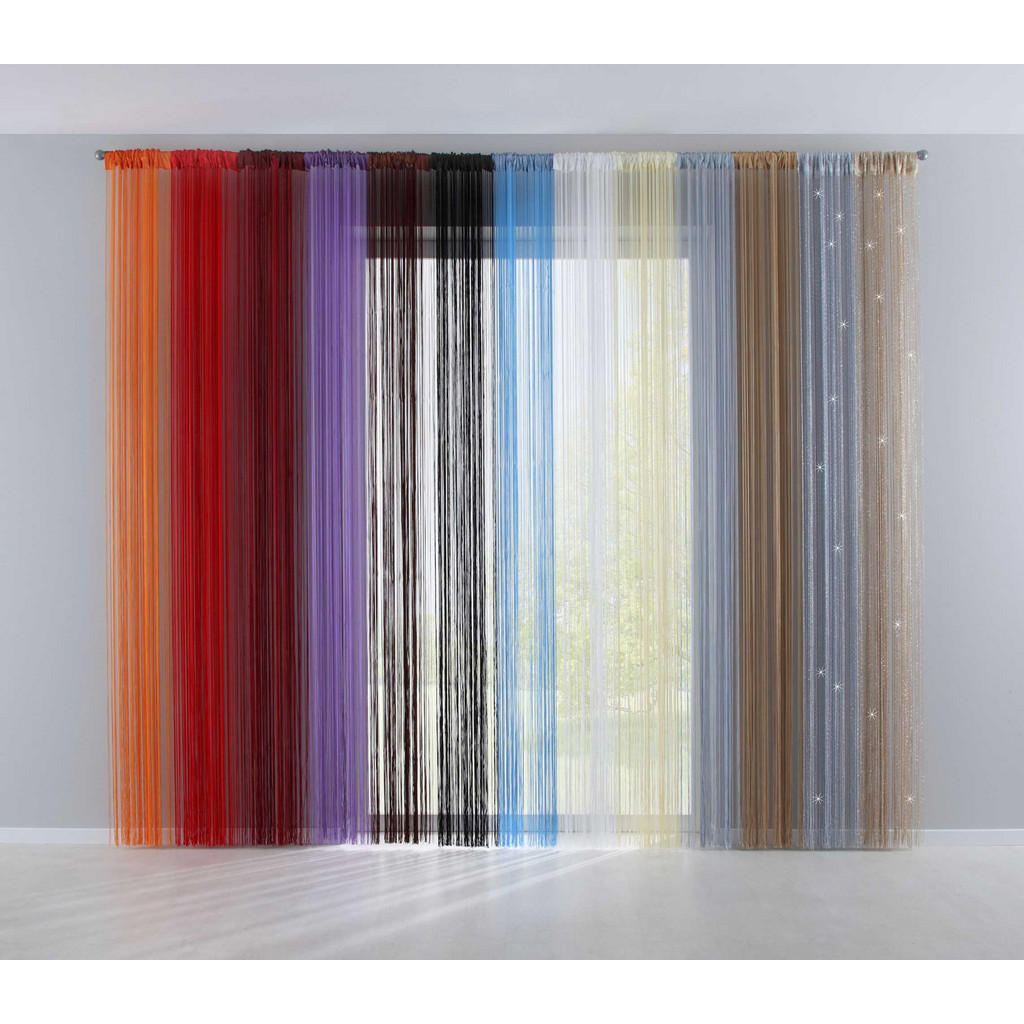 Thumbnail - Gardinenbox Fadengardine, Rot, Textil, 140x250 cm, Oeko-Tex® Standard 100, Wohntextilien, Gardinen & Vorhänge, Fertiggar...