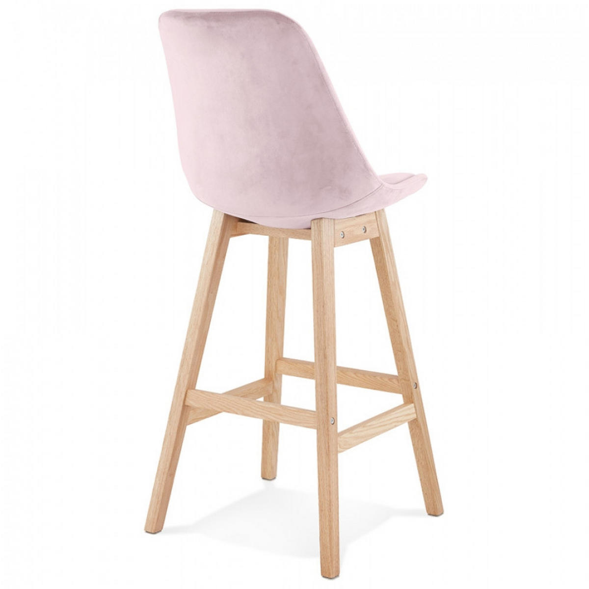 BARHOCKER Rosa 48x113x56cm - Rosa, Holz/Textil (48/113/56cm) - AlterEgo
