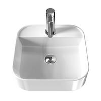 WASCHBECKEN Keramik Weiß Ø40 / 11 cm - Weiß Hochglanz, Keramik (40/11/40cm) - EMKE