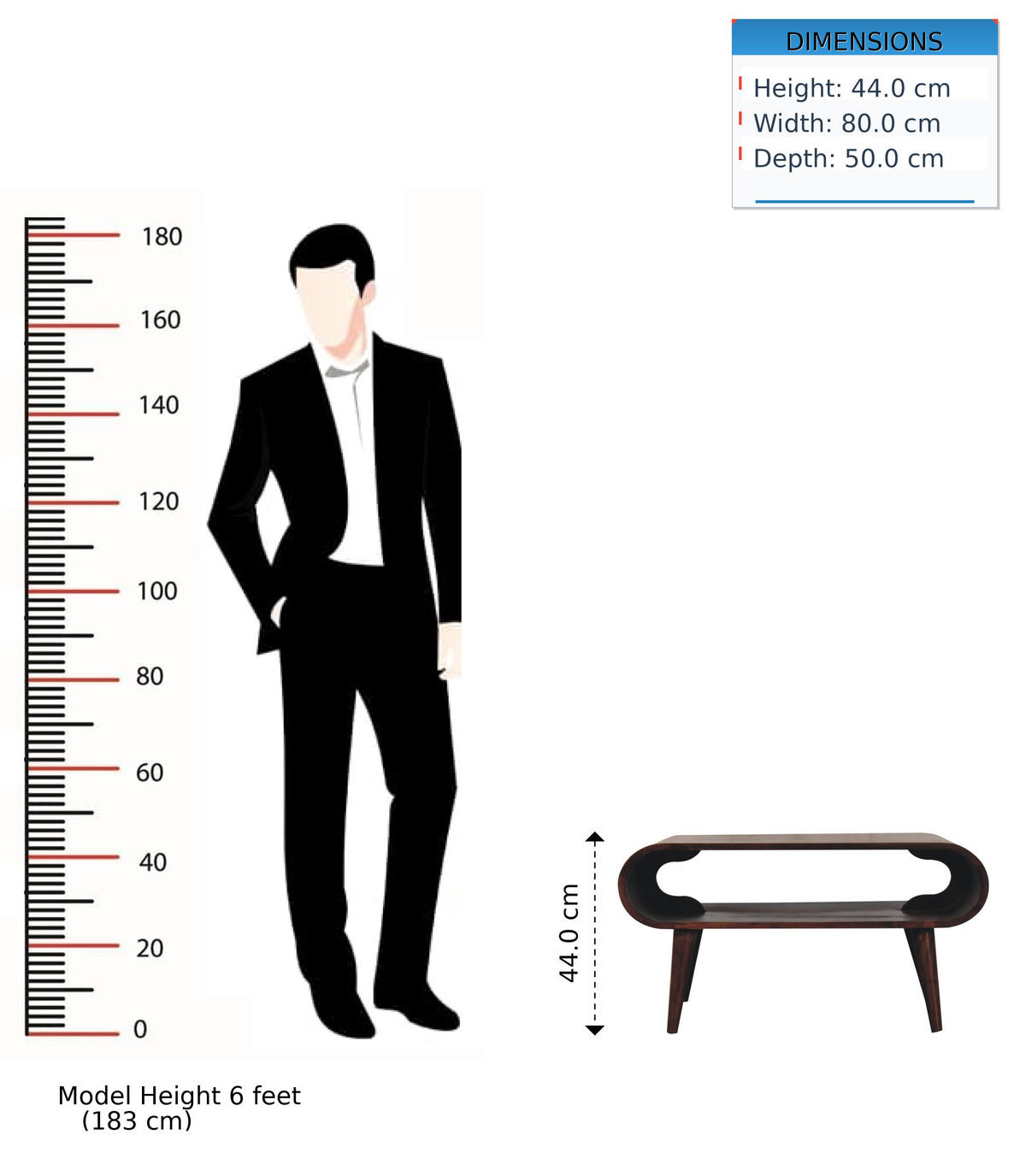 COUCHTISCH California Walnuss-Finish, 1 Regal, Dunkelbraun - Dunkelbraun, Mangoholz/Holz (80/50/44cm) - Artisan Furniture