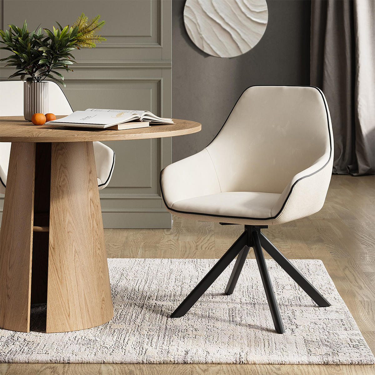 KŘESLO DO OBÝVACÍHO POKOJE Eleganza Béžová - béžová, kov (60/89/62cm) - Vicco