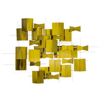 WANDDEKO Gold 95/67 cm - Goldfarben, Metall (5.01/67/9cm) - KUNSTLOFT