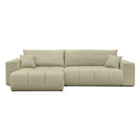 ECKSOFA OFI mit Schlaffunktion und Bettkasten Grün - Grün, Holzwerkstoff/Kunststoff (278/145cm) - Idohome