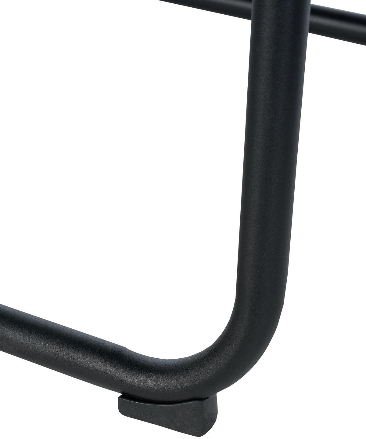 SCHWINGSTUHL Lederlook schwarz/schwarz - Chromfarben/Schwarz, Textil/Metall (58/100/66cm) - CLP