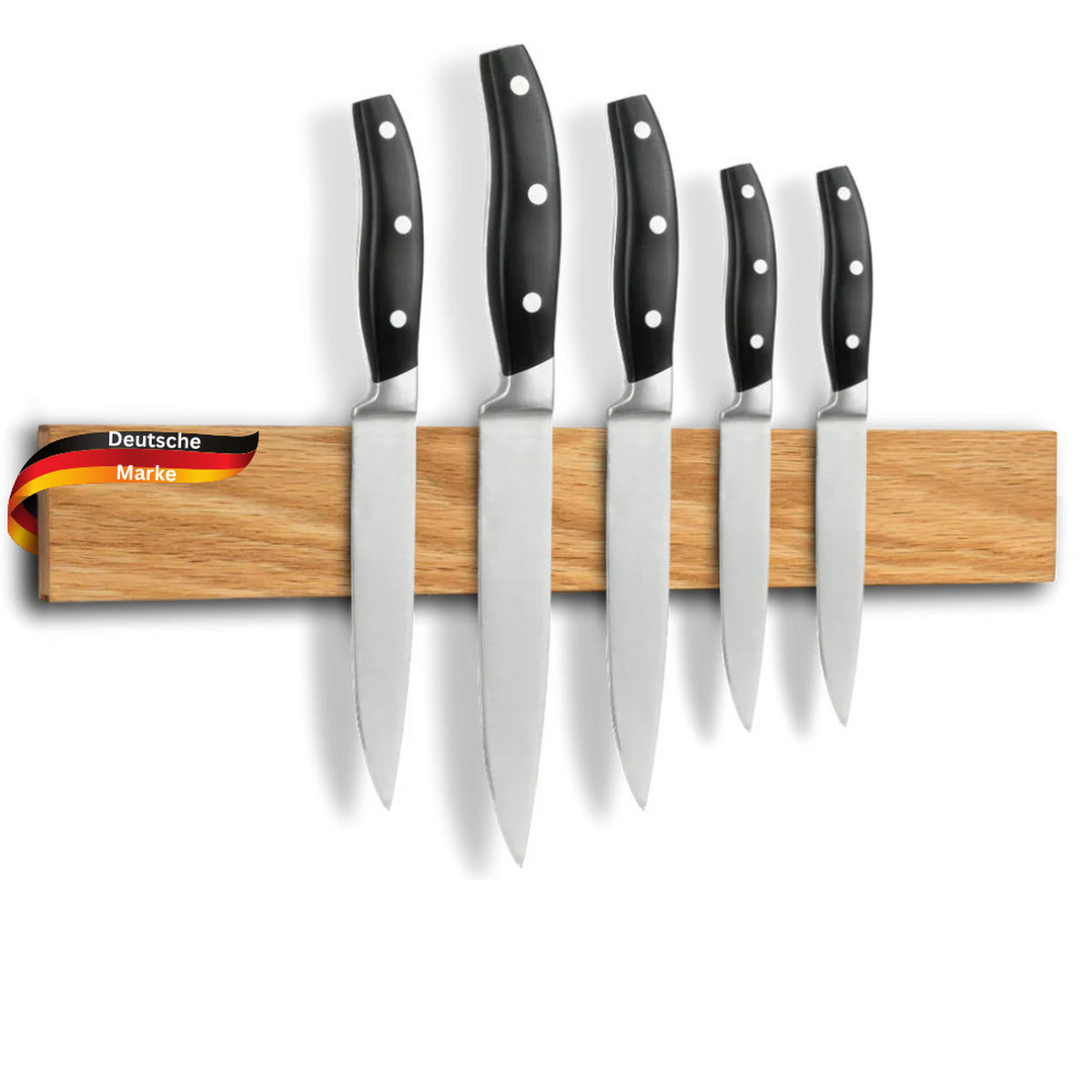 MAGNETLEISTE Messer aus Eichenholz KYLO STARKER MAGNET 40 cm - Braun, Holz (2/40/6cm) - DELUKE