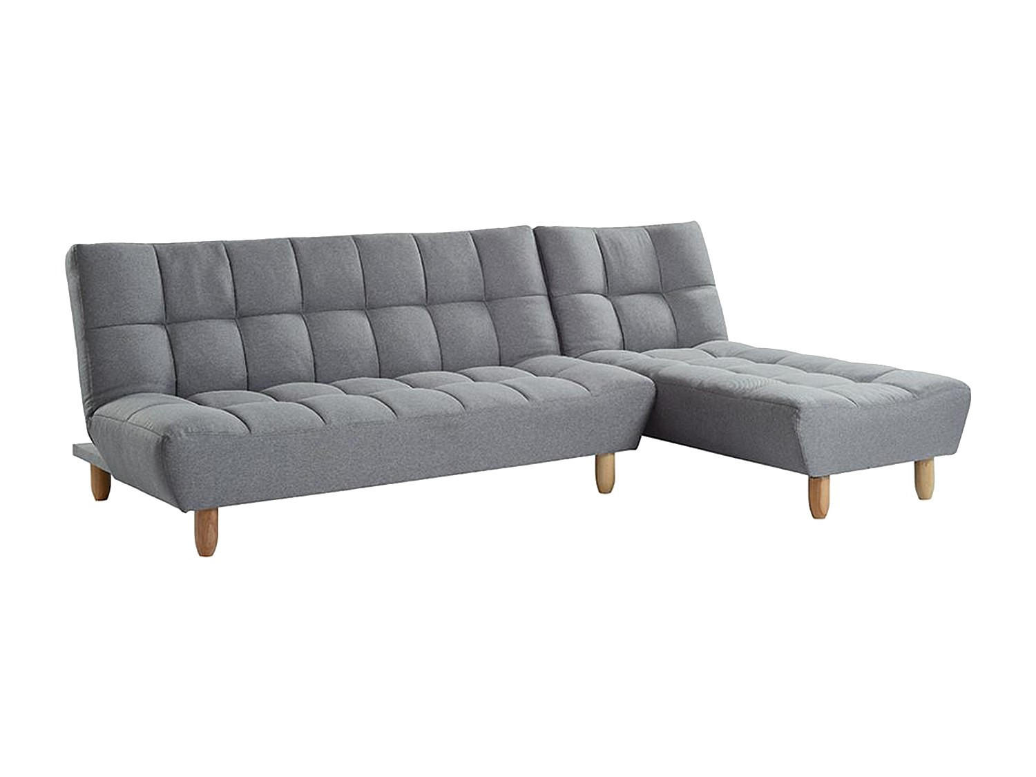 SCHLAFSOFA - 4 Personen - Stoff - Grau - - Grau, Textil (84/87/165cm) - Vente-Unique