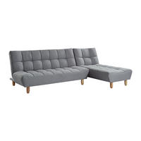 SCHLAFSOFA - 4 Personen - Stoff - Grau - - Grau, Textil (84/87/165cm) - Vente-Unique