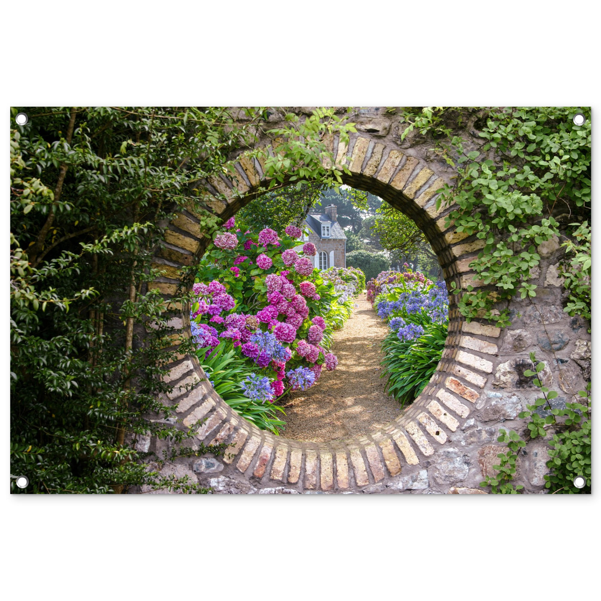 VRTNI PLAKAT Vrt 90x60 cm - rjavosiva, umetna masa (90/60/0.2cm) - OnlyWow